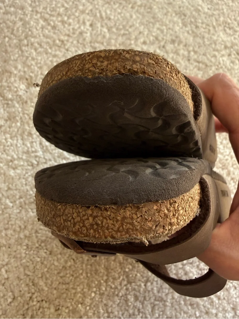 Birkenstock Kids’ Birk-Flor Arizona Brown Slide Sandals with Buckles